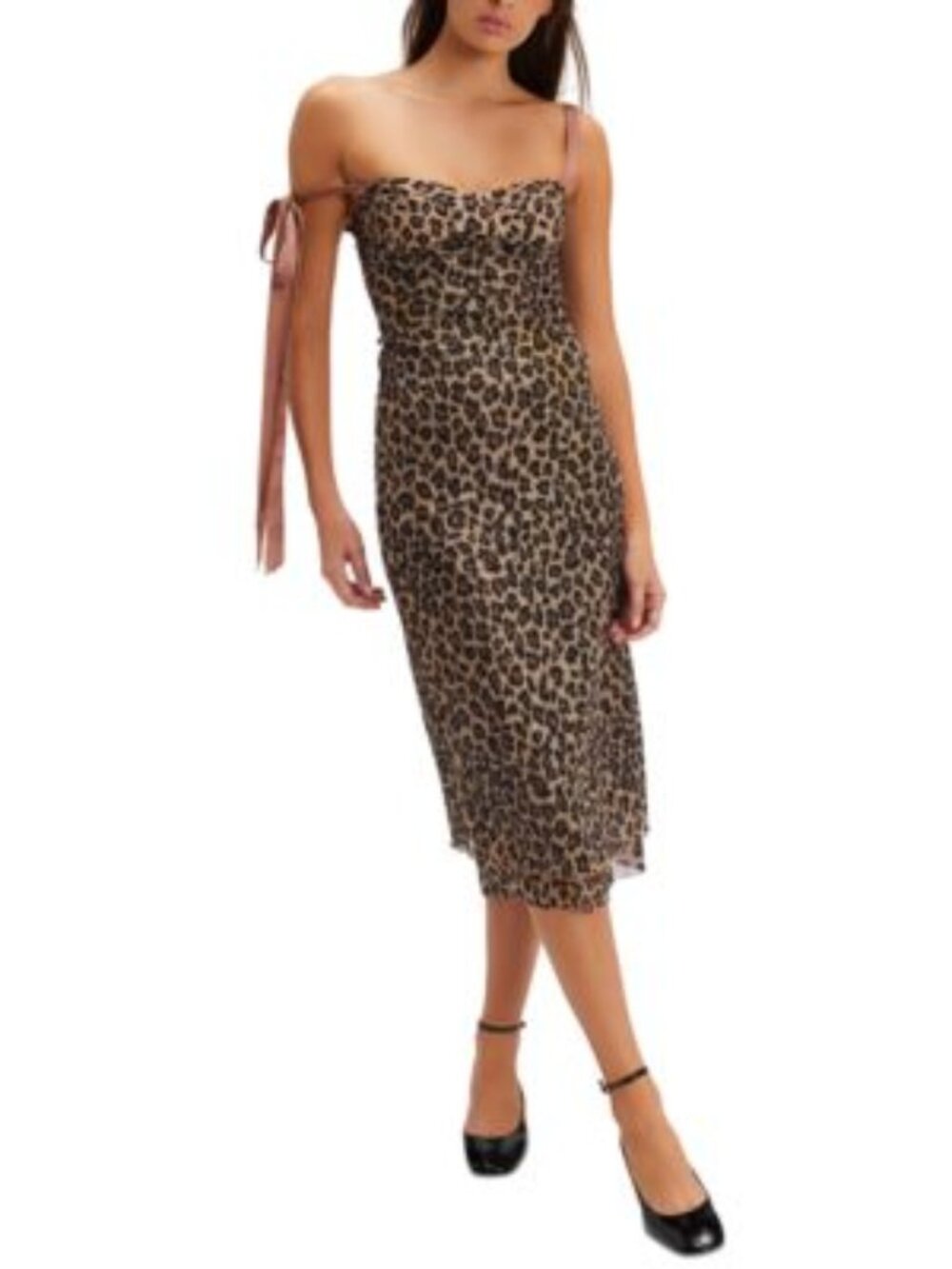 NWT! FREE PEOPLE INTIMATELY Printed Got Glam Slip - Natural Cheetah NWT!